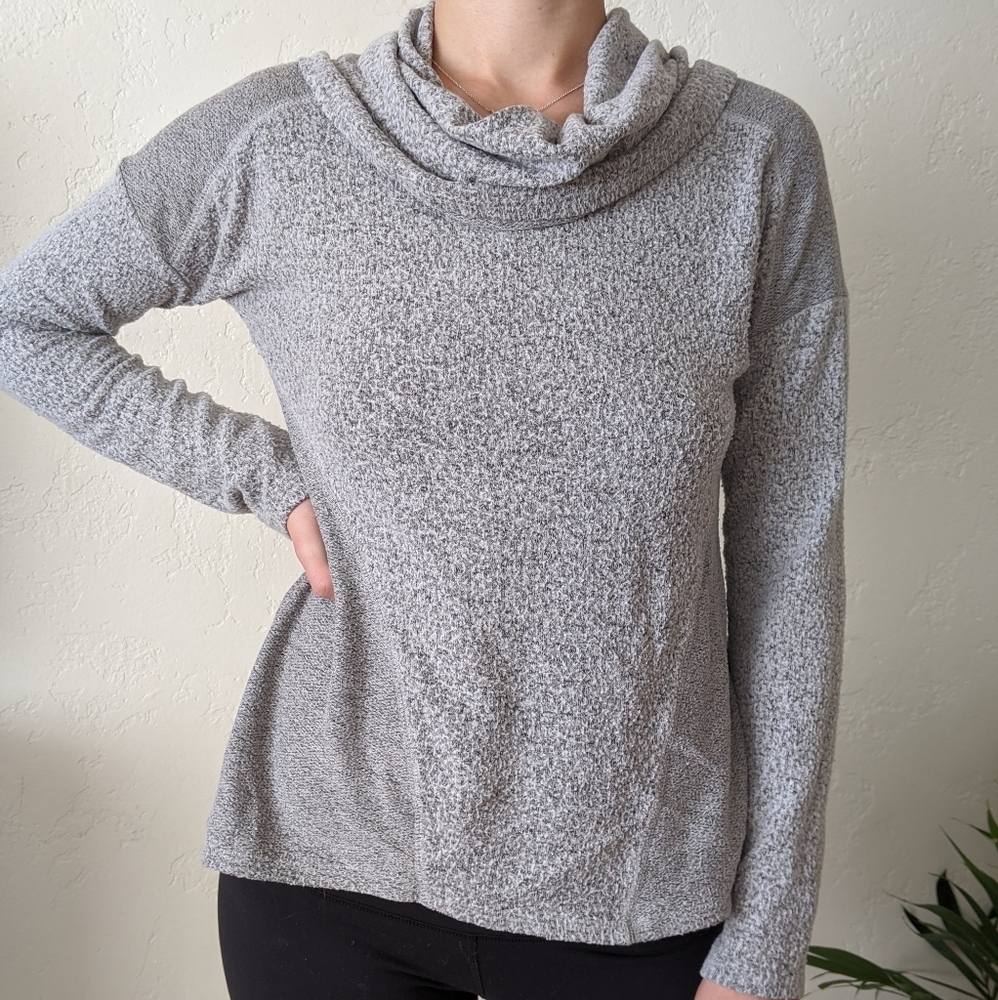 Cowlneck grey sweater